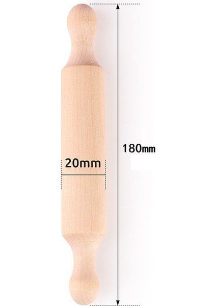 7ın Ahşap Mini Oklava Uzun Mutfak Pişirme Küçük Hamur Oklava Çocuklar Için Fondan Pasta Pizza Işçiliği 20 Adet (Yurt Dışından) fiyatları