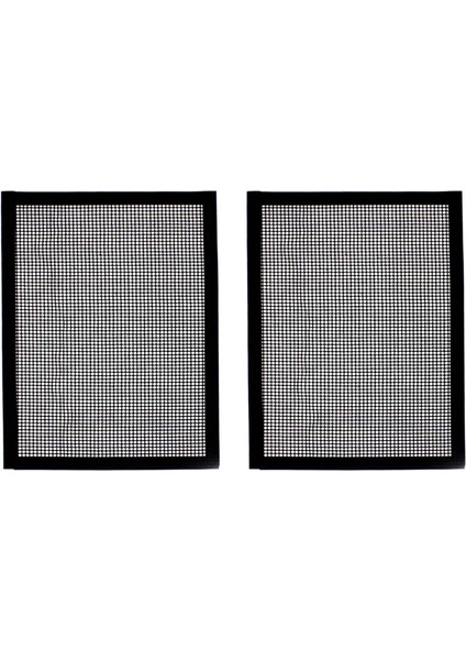 2x Barbekü Izgara Izgara Mat Yapışmaz Örgü Paspaslar Barbekü Yeniden Kullanılabilir Pişirme Net (Yurt Dışından)