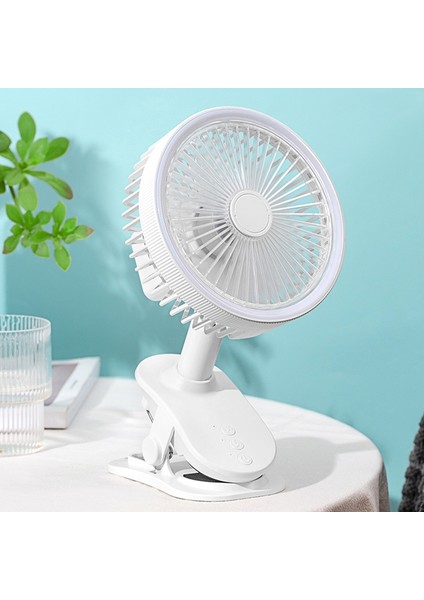 Taşınabilir USB Masa Fanı Klipsli Tip Şarj Edilebilir Soğutma Mini Masa Fanı 360 Derece Dönüş 3 Hız Ayarlanabilir Beyaz (Yurt Dışından) fırsatları