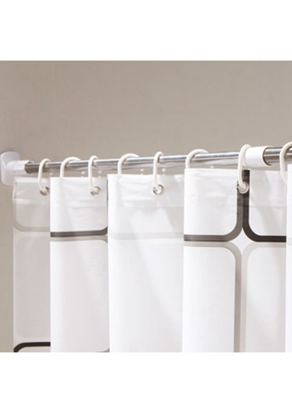 Banyo Tuvalet Için 24 Kancalı 2x Su Geçirmez Duş Perdesi (Yurt Dışından) fiyatları