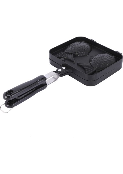 3x Taiyaki Şekilli Sıcak Tatlı Waffle Kek Makinesi Tava Japon Gözleme Çift Tava Kızartma Tavası (Yurt Dışından) modelleri