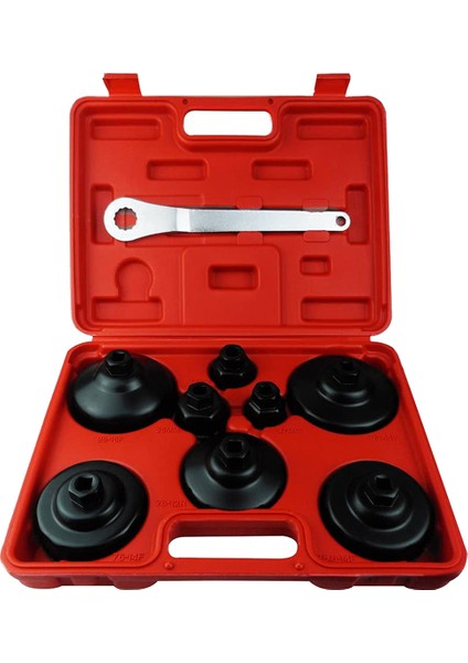 9 Adet Yağ Filtresi Kapağı Anahtarı Alet Takımı Yağ Filtresi Kapağı Lokma Seti Filtre Yuvası 27MM,32MM,36MM,74MM,75.6MM,76MM,86MM,93MM (Yurt Dışından)