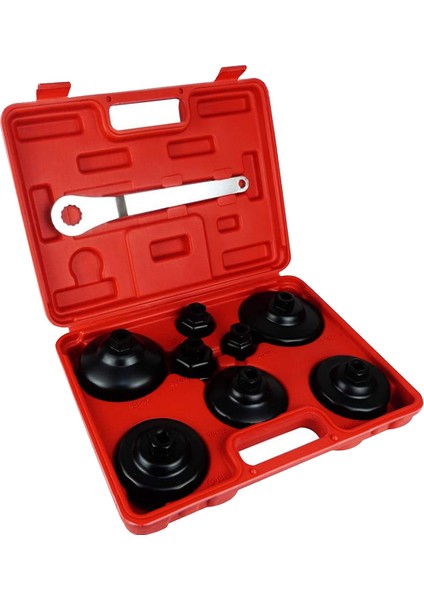 9 Adet Yağ Filtresi Kapağı Anahtarı Alet Takımı Yağ Filtresi Kapağı Lokma Seti Filtre Yuvası 27MM,32MM,36MM,74MM,75.6MM,76MM,86MM,93MM (Yurt Dışından)