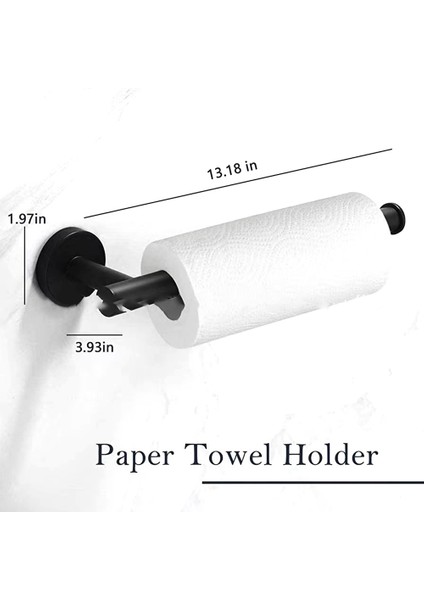 Havlu Bar Seti Hiçbir Yumruk Ceket Kanca Seti 9 Parça Siyah Banyo Donanım Seti Havlu Bar Seti Banyo Duvar Havlu Askısı (Yurt Dışından)