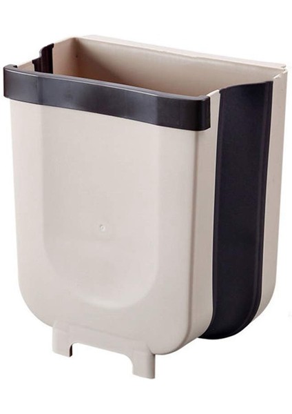 Taşınabilir Asmak Çöp Tenekesi Katlanabilir Mini Çöp Kutusu Çöp Tenekesi Mutfak Çekmecesi Dolap Yatak Odası Banyo B Üzerinde Asılı (Yurt Dışından)