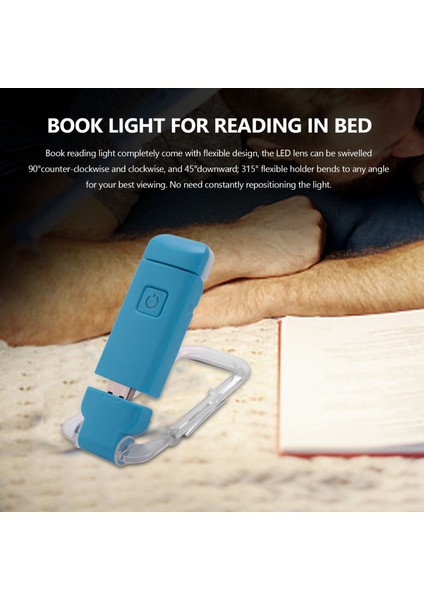 USB Şarj Edilebilir Kitap Işığı, Yatakta Okuyan Çocuklar Için, Kitap Okuma Lambasında LED Klip, 3 Renk, 9 Parlaklık Ayarlanabilir Seviye (Yurt Dışından) fiyatları
