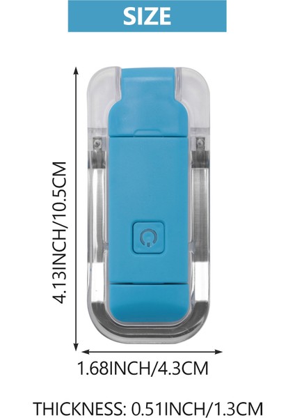 USB Şarj Edilebilir Kitap Işığı, Yatakta Okuyan Çocuklar Için, Kitap Okuma Lambasında LED Klip, 3 Renk, 9 Parlaklık Ayarlanabilir Seviye (Yurt Dışından) fırsatları