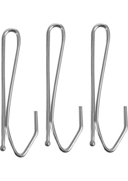 Tek Tutam Pencere Kaplama Metal Plise Perdeler Perde Kancaları - Gümüş Ton (100 Parça) (Yurt Dışından)