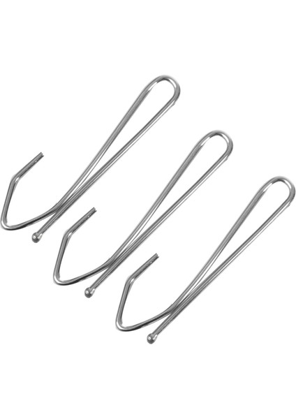 Tek Tutam Pencere Kaplama Metal Plise Perdeler Perde Kancaları - Gümüş Ton (100 Parça) (Yurt Dışından)