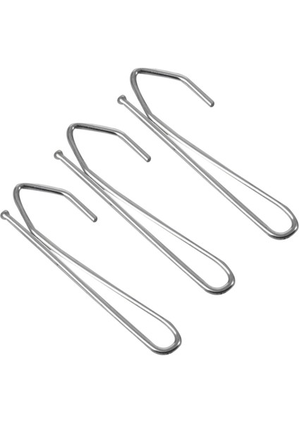 Tek Tutam Pencere Kaplama Metal Plise Perdeler Perde Kancaları - Gümüş Ton (100 Parça) (Yurt Dışından)