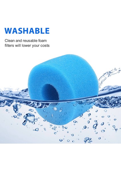 Pure Spa Için Yeniden Kullanılabilir Yıkanabilir Köpük Sıcak Küvet Filtresi S1 Tipi (Yurt Dışından) fırsatları