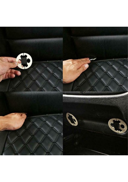 Takım Araba Arkalığı Olmadan Dört Evrensel Klozet Kapağı Arka Koltuk Minderi Araba Koltuk Koruyucusu Kapak Çoğu Araba Için Suv (Yurt Dışından)