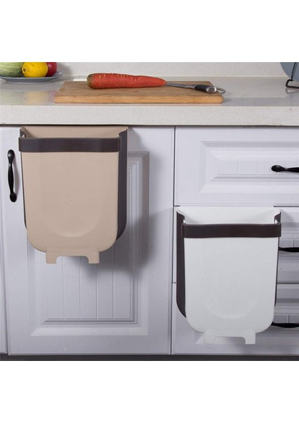 Taşınabilir Asmak Çöp Tenekesi Katlanabilir Mini Çöp Kutusu Çöp Tenekesi Mutfak Çekmecesi Dolap Yatak Odası Banyo B Üzerinde Asılı (Yurt Dışından) indirimleri