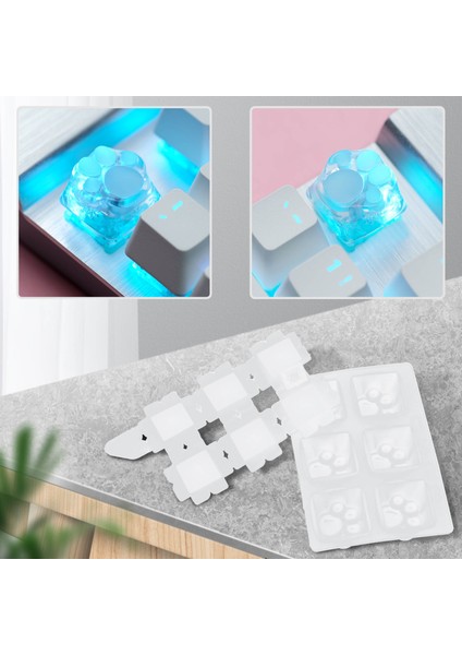 Mekanik Oyun Klavyesi Kalıp Bilgisayar Pc Gamer Keycaps Silikon Reçine Epoksi El Yapımı El Sanatları Yapma Araçları (Yurt Dışından) modelleri