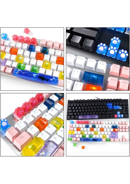 Mekanik Oyun Klavyesi Kalıp Bilgisayar Pc Gamer Keycaps Silikon Reçine Epoksi El Yapımı El Sanatları Yapma Araçları (Yurt Dışından) indirimleri