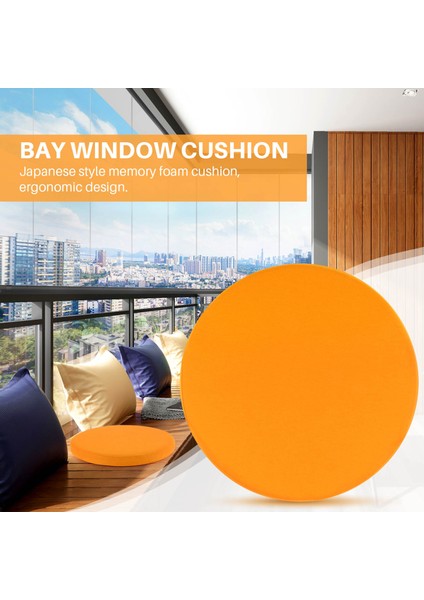 Yuvarlak Bellek Köpük Cumba Yastık Pencere Eşiği Yastık Dört Mevsim Halı Yer Minderi Balkon Minderi, E (Yurt Dışından)