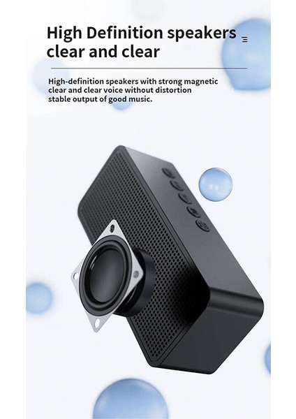 G50 Kablosuz Bluetooth Hoparlör, Çalar Saat Fm Mini Kart Sıcaklık Göstergesi Ayna Ses Pembe (Yurt Dışından)