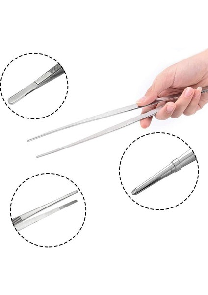 4 Adet Mutfak Cımbız Izgara Maşası Paslanmaz Çelik Uzun Şef Gıda Maşası Barbekü Et Sığır Maşası Bar Barmenlik Cımbız 30CM (Yurt Dışından) indirimleri