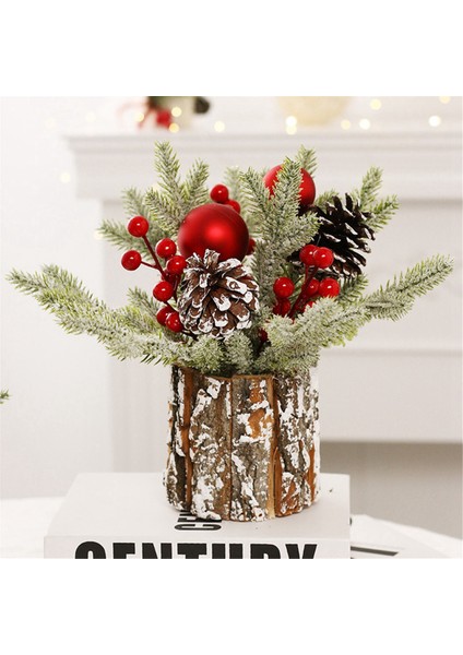 Küçük Noel Ağacı, Noel Süsleri ile Yapay Noel Ağacı Çam Kozalağı Berry, Masaüstü Noel Ağacı (Yurt Dışından) modelleri