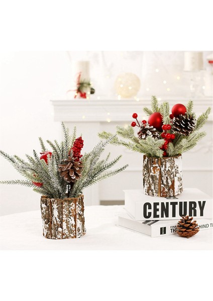 Küçük Noel Ağacı, Noel Süsleri ile Yapay Noel Ağacı Çam Kozalağı Berry, Masaüstü Noel Ağacı (Yurt Dışından) fırsatları