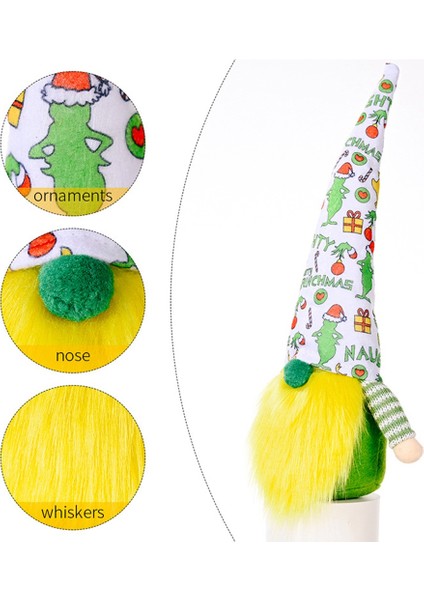 Noel Gnome Merry Christmas Santa Isveç Tomte Nisse Peluş Bebek Noel Noel Partisi Için Masa Süsü, B (Yurt Dışından)