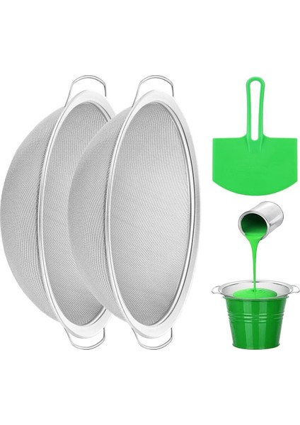 Ince Örgü Boya Süzgeci 60 Mesh Paslanmaz Çelik Boya Süzgeci, Boya B'deki Kirleri Filtrelemek Için 5 Galonluk Kovalara Uyuyor (Yurt Dışından)