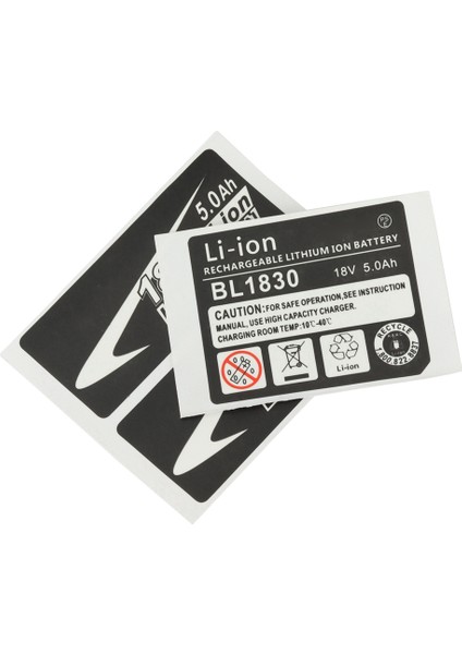 20 Takım BL1830 Etiket Lityum Iyon 18V 5.0AH Etiket Etiketi 18V Logoya Uygun (Yurt Dışından) fırsatları