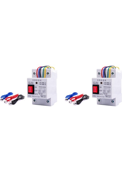 2x DF-96DK Otomatik Su Seviyesi Kontrol Anahtarı 20A 220 V Su Deposu Sıvı Seviyesi Algılama Sensörü Kontrol Cihazı 2 M Teller (Yurt Dışından)
