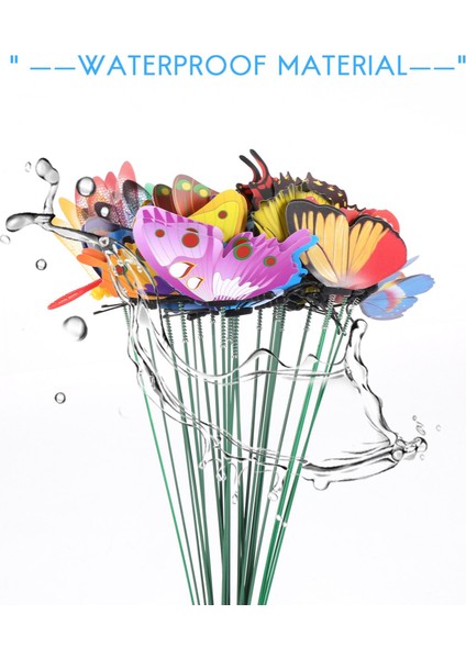 20 Adet Bahçe Kelebekler Kazıkları ve 4 Adet Yusufçuk Kazıkları Bahçe Veranda Partisi Için Bahçe Süsleri, Toplam 24 Adet (Yurt Dışından) fiyatları