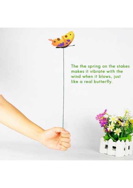 20 Adet Bahçe Kelebekler Kazıkları ve 4 Adet Yusufçuk Kazıkları Bahçe Veranda Partisi Için Bahçe Süsleri, Toplam 24 Adet (Yurt Dışından) fırsatları