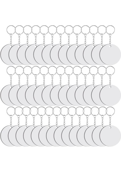 120 Adet Yuvarlak Süblimasyon Anahtarlık Boşlukları Çift Taraflı Isı Transferi Boşlukları Mdf Anahtarlıklar Boş Tahta Anahtarlık Boşlukları (Yurt Dışından)