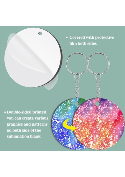 120 Adet Yuvarlak Süblimasyon Anahtarlık Boşlukları Çift Taraflı Isı Transferi Boşlukları Mdf Anahtarlıklar Boş Tahta Anahtarlık Boşlukları (Yurt Dışından) modelleri