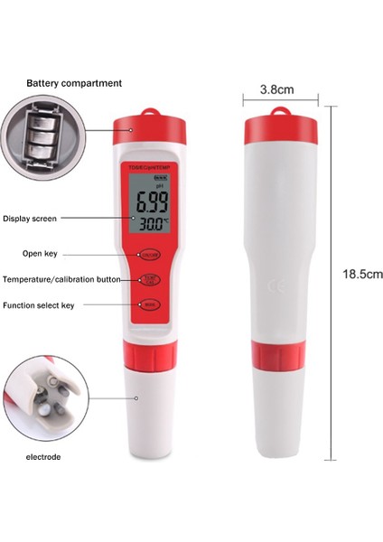 Dijital Su Kalitesi Monitör Test Cihazı-Ph/tds/ec/sıcaklık Analizi Monitör Test Cihazı, Havuz/içme Suyu/akvaryumlar/hayat Suyub (Yurt Dışından) fırsatları