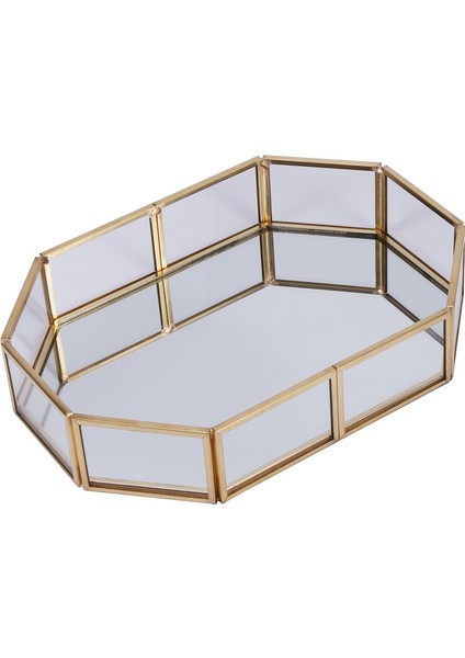 Iskandinav Tarzı Cam Bakır Geometri Saklama Sepetleri Kutusu Sadelik Organizatör Takı Kolye Tatlı Tabağı (S) (Yurt Dışından) fiyatları