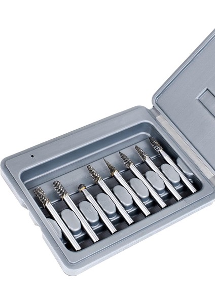 Çift Kesim Karbür Çapak Seti ¼ 8pcs'de - Tungsten Karbür Kalıp Öğütücü Uçları - Döner Törpü - Çok Yönlü Döner Alet Uçları (Yurt Dışından)
