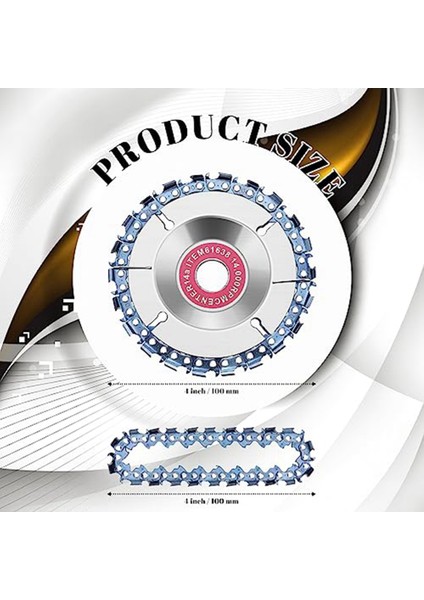 1 Takım 5/8 Inç Ahşap Oyma Zincir Diski 4 Inç 22 Diş Testere Bıçağı Ahşap Oyma Diski ile 6 Yedek Testere Zincirleri (Yurt Dışından) fırsatları