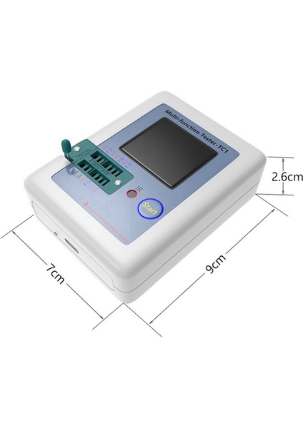 Lcr Tc1 1.8 Inç Tft LCD Ekran Multimetre Transistör Test Cihazı Diyot Triyot Kapasitör Direnç Test Ölçer (Yurt Dışından)