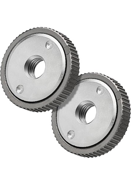 2pcs Açılı Taşlama Baskı Plakası, M14 Hızlı Bırakma Açılı Taşlama Sıkma Flanş Somunu-Gümüş (Yurt Dışından)