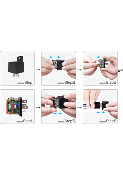 Röle Gps Takip Cihazı Araba CJ730 9-90 V Kesim Yakıt Acc Mini Motosiklet Gps Gerçek Zamanlı Parça Titreşim Uyarısı Ücretsız App, 2g Tespit (Yurt Dışından) modelleri