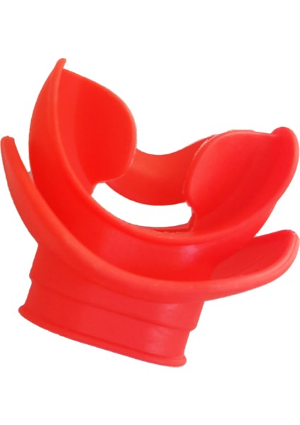 Kalıplanabilir Silikon Dalış Bite Ağızlık Regülatörü Scuba Bite Dalış Ekipmanları Su Şnorkel Vana Solunum Kırmızı (Yurt Dışından)