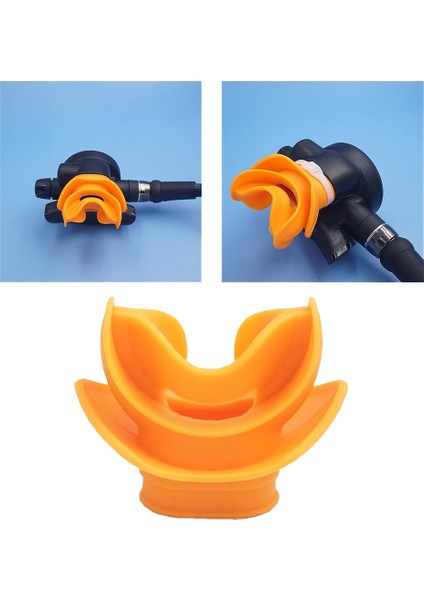 Kalıplanabilir Silikon Dalış Bite Ağızlık Regülatörü Scuba Bite Dalış Ekipmanları Su Şnorkel Vana Solunum Kırmızı (Yurt Dışından) fiyatları