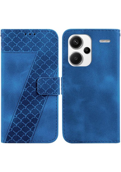 Xiaomi Redmi Için Not 13 Pro Artı Flip Folio Cüzdan Kabartmalı Pu Telefon Kılıfı (Yurt Dışından)