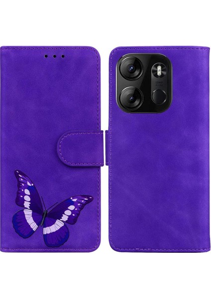 Tecno Spark Go 2023 Flip Folio Için Cüzdan Renk Baskılı Kart Telefon Kılıfı (Yurt Dışından)