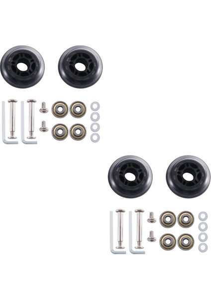 70MMX23MM Şeffaf 4 Set Bagaj Yedek Tekerlekler Karbon Çelik Rulmanlar Kiti ile Bagaj Yedek Parçaları (Yurt Dışından)