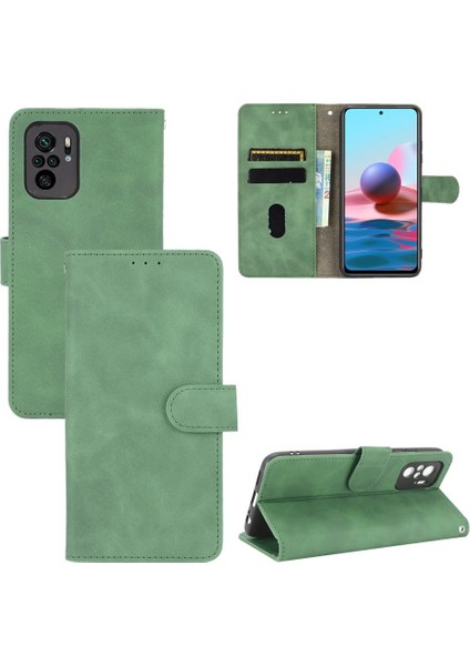 Xiaomi Redmi NOTE10 4g/not 10S Deri Folio Flip Case ile Telefon Kılıfı (Yurt Dışından)