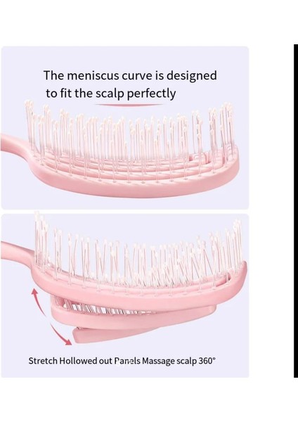 Üç Boyutlu Tarak Saç Açma Tarama Fırçası 3D Saç Tarağı Esnek Fırça