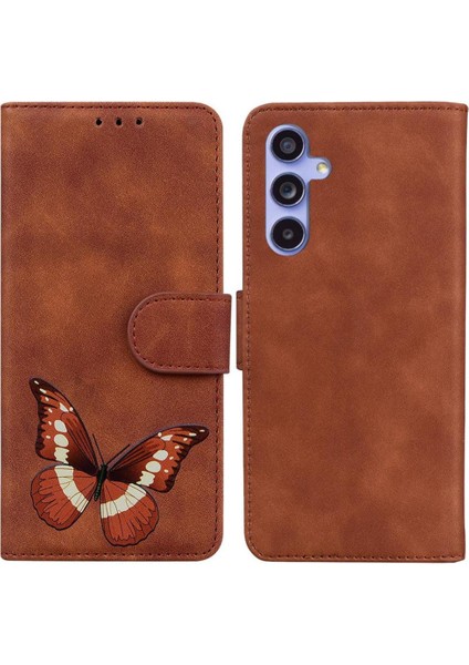Samsung Galaxy S23 Fe 5g Cüzdan Kelebek Renk Baskılı Flip Kart Telefon Kılıfı (Yurt Dışından)