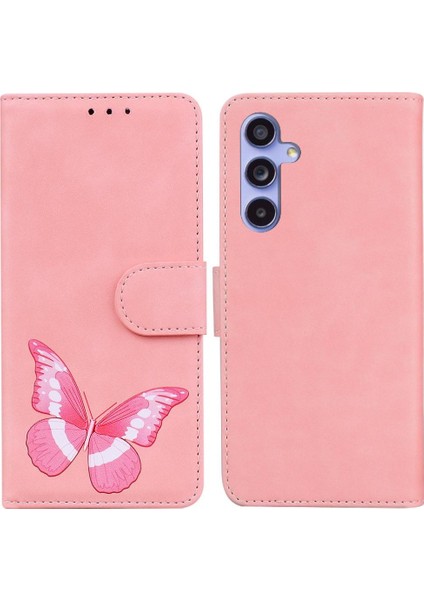 Samsung Galaxy S23 Fe 5g Cüzdan Kelebek Renk Baskılı Flip Kart Telefon Kılıfı (Yurt Dışından)