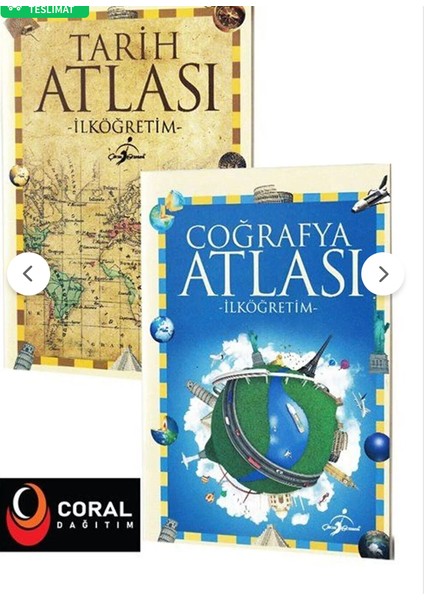Coğrafya Atlası ve Tarih Atlası 2 Kitap