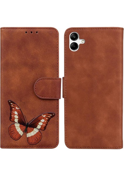 Samsung Galaxy A04E Renk Baskılı Flip Folio Kelebek Kart Telefon Kılıfı (Yurt Dışından)